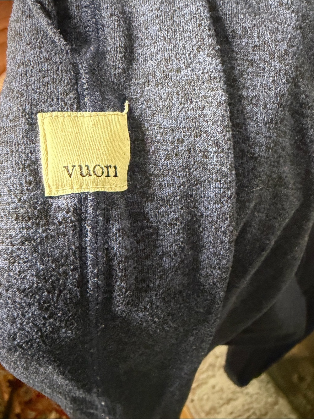Vuori Performance Jogger Heather Navy Drawstring Athletic Lounge Pants Large - Picture 4 of 4